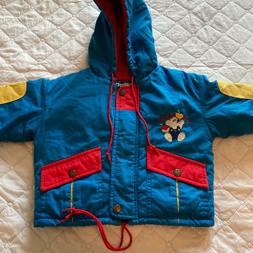 OshKosh B’Gosh 18 Months Boys Hooded Blue/Red jacket